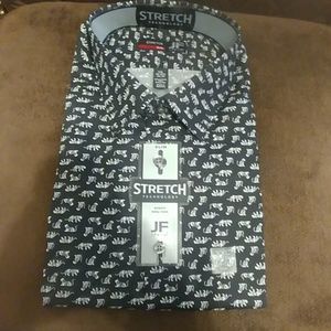 Dress shirt stretch slim size